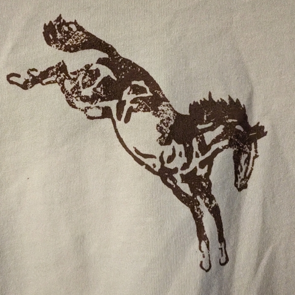 Light Blue La Relaxed Brand Bucking Horse Graphic Tee - Picture 3 of 7